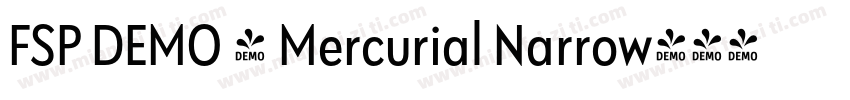FSP DEMO - Mercurial Narrow字体转换
